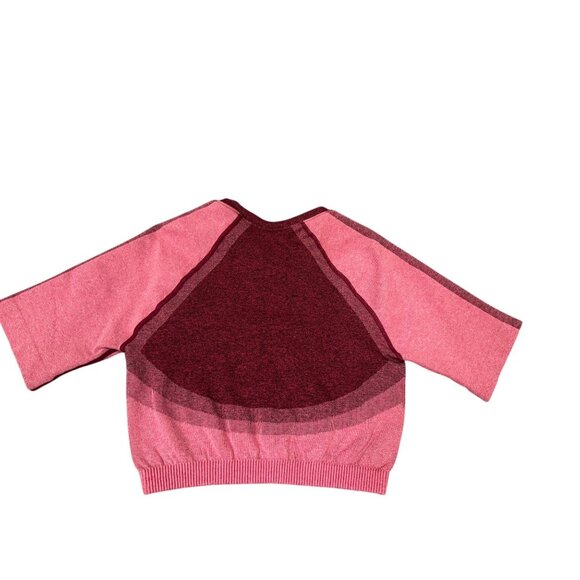 Fabletics PowerHold Seamless Two-Piece Set Pink & Burgundy Colorblock | Size M - Picture 4 of 10